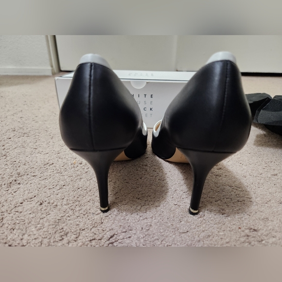 White House Black Market Holly Leather Stiletto Pump - Picture 5 of 9